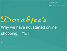 Tablet Screenshot of dorabjeesonline.com